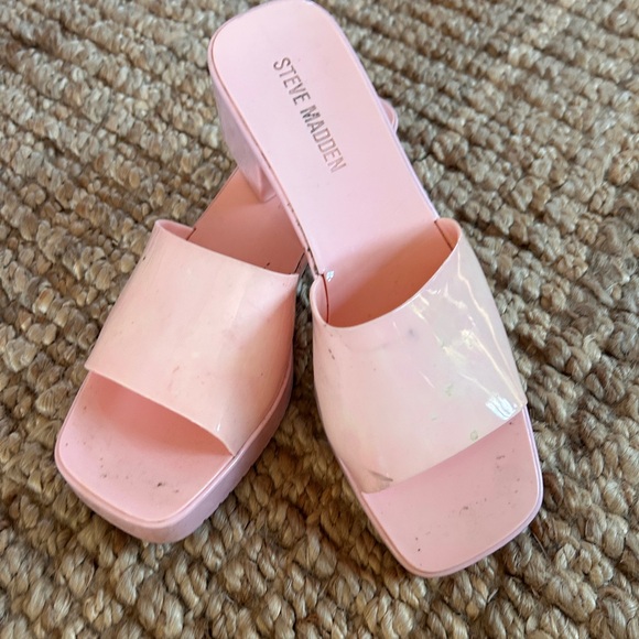 Steve Madden Harlin Jelly Block-Heel Sandals - Picture 4 of 4